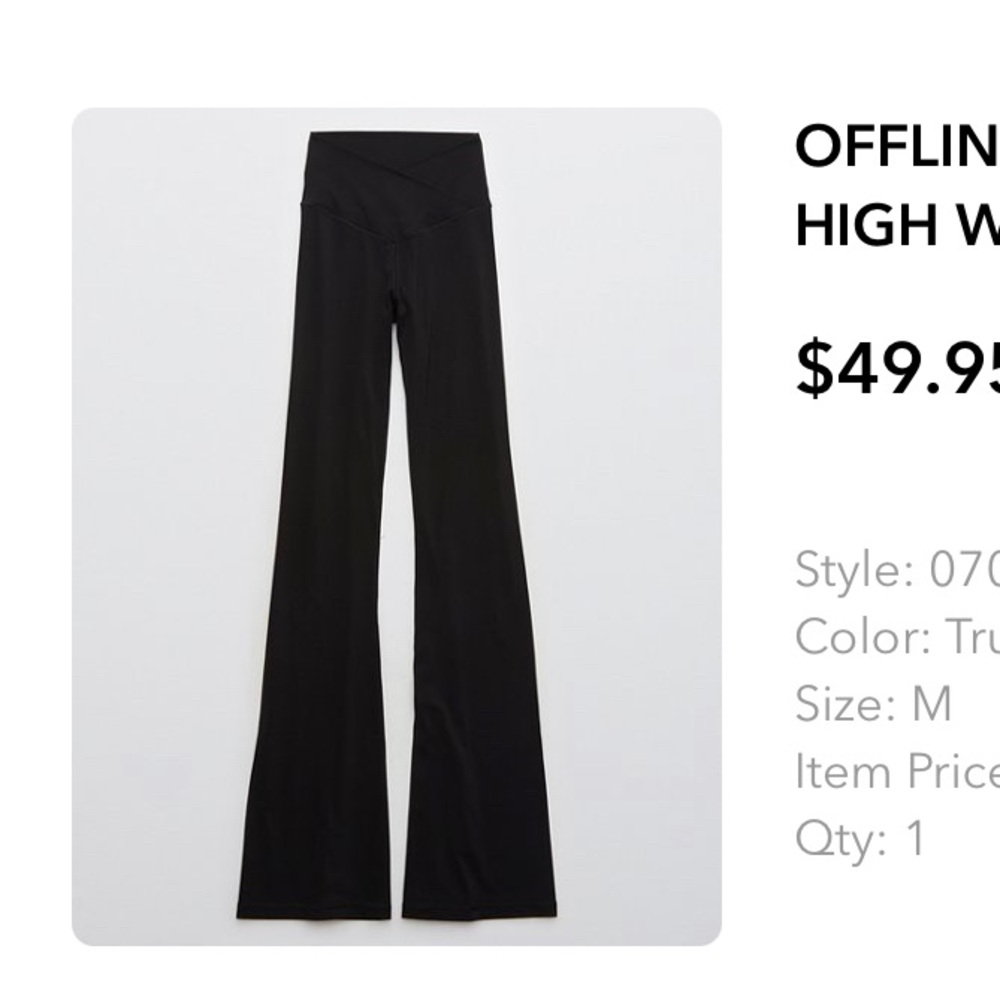 Aerie offline crossover flare legging pants
